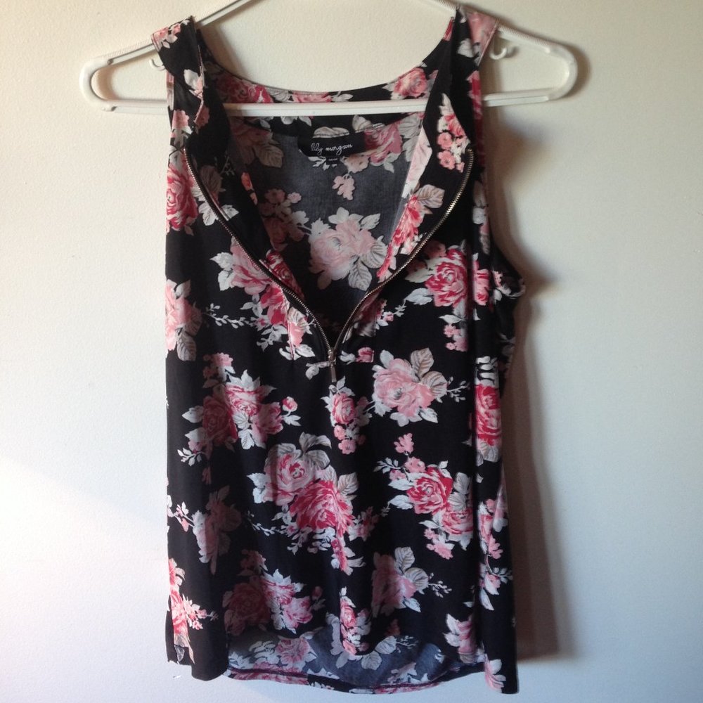 lily morgan sleeveless blouse sz.medium
